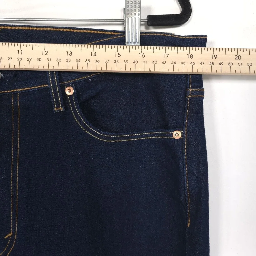 LEVIS 514 Mens New Jeans Straight 36X31 Dark Wash Stretch 00514-3181